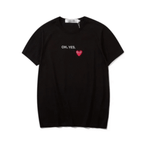 CDG Oh Yes Black Tee Shirt