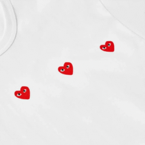 CDG Play Multi Red Heart T-Shirt White