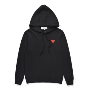 PLAY PULLOVER HOODIE (BLACK) CDG